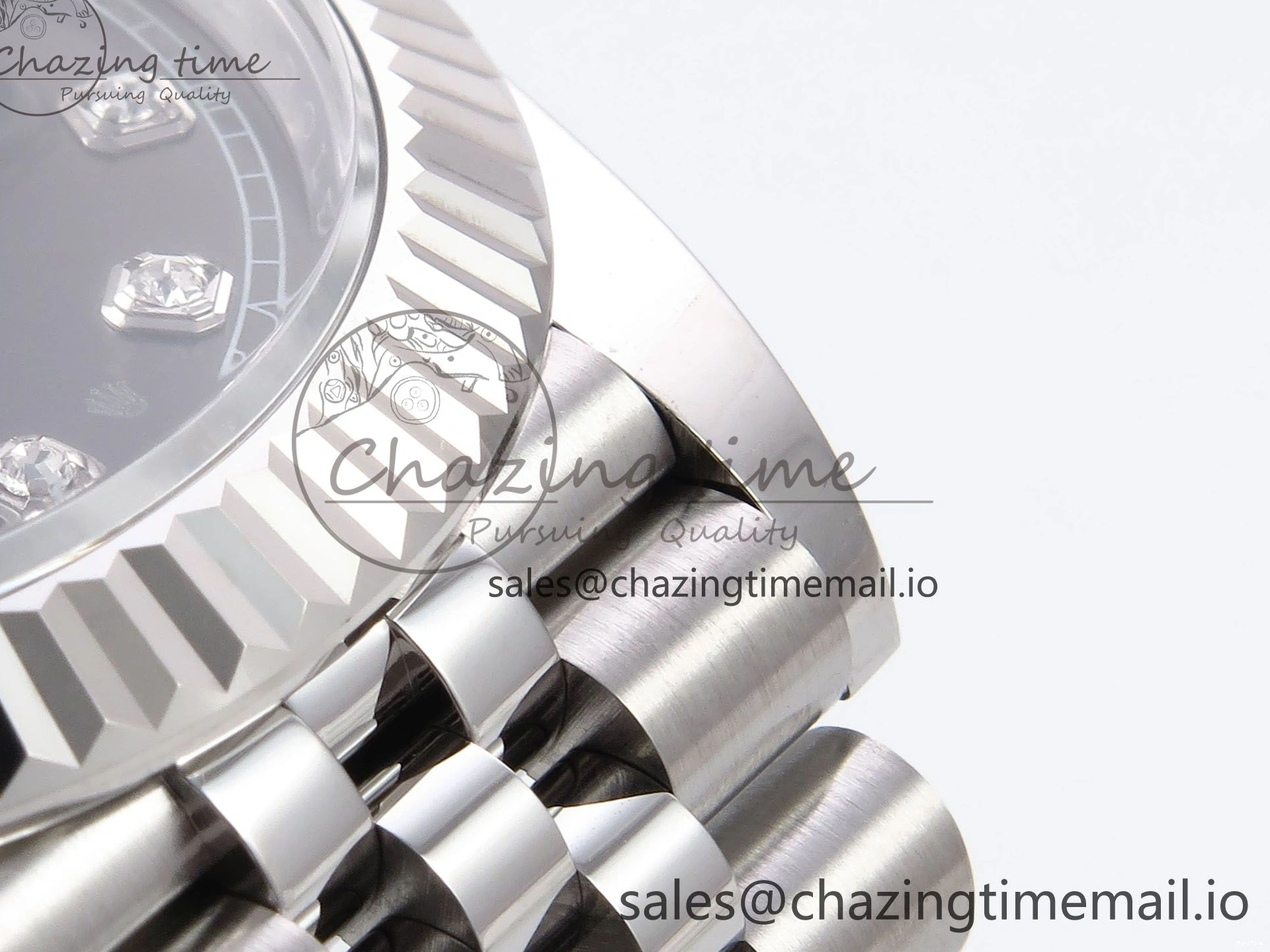 MiroTime 0515 Timeless DateJust 41 126334 EWEF Best Edition Gray Diamonds Dial on Jubilee Bracelet A 1042